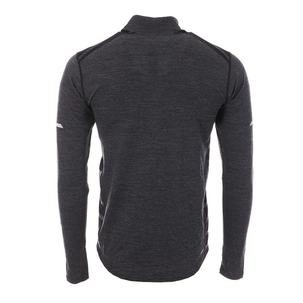 Sweat 1/2 Zip Noir/Gris Homme New Balance MT63206 2/2