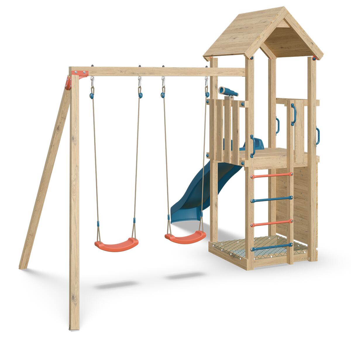 Aire de jeux en bois SMART XPLORER 2 TRIGANO - 7 enfants 3/6