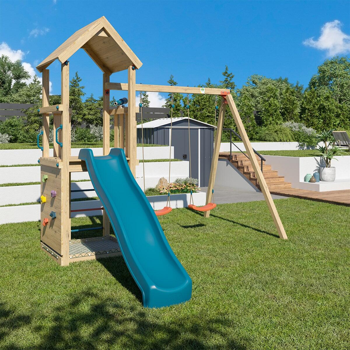 Aire de jeux en bois SMART XPLORER 2 TRIGANO - 7 enfants 6/6