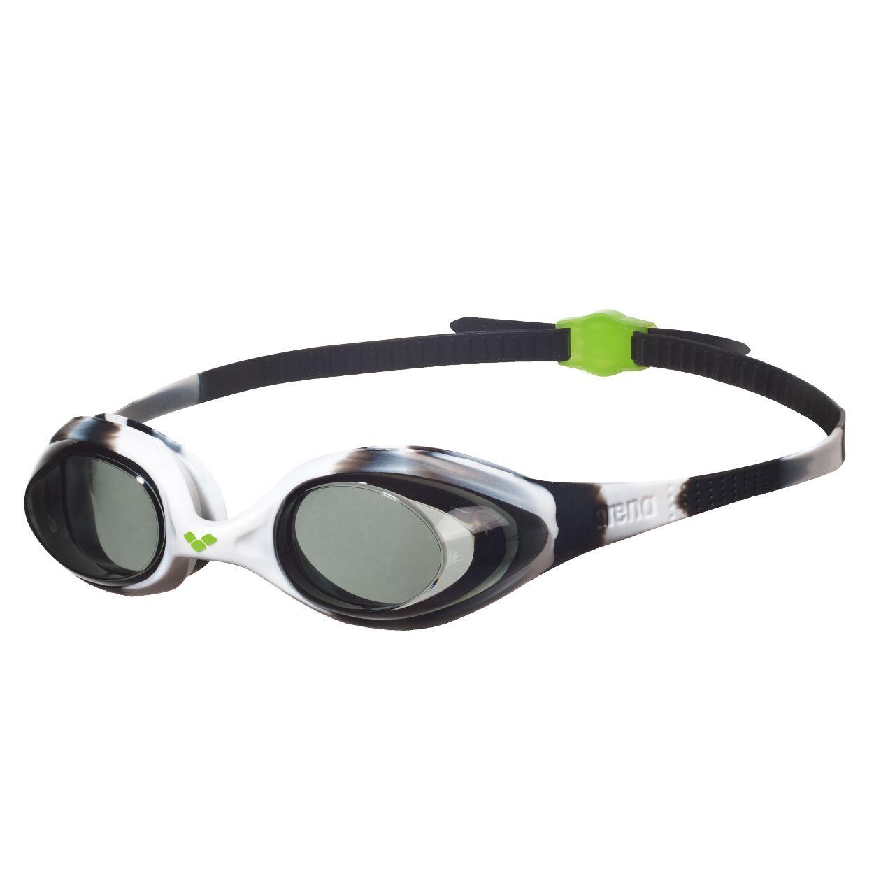 Arena Spider Junior Goggles Black / White / Clear 1/3