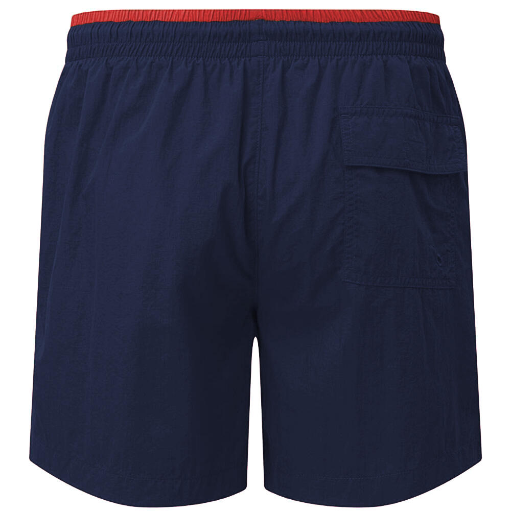 Badeshorts Herren Marineblau/Rot 2/2