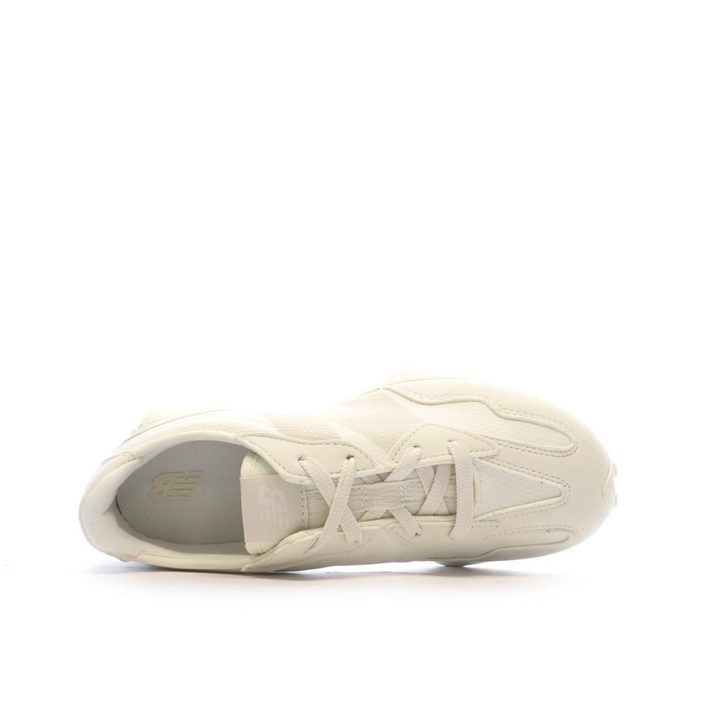 New Balance 327 Baskets Blanches/Beiges Femme GS327MI 4/7