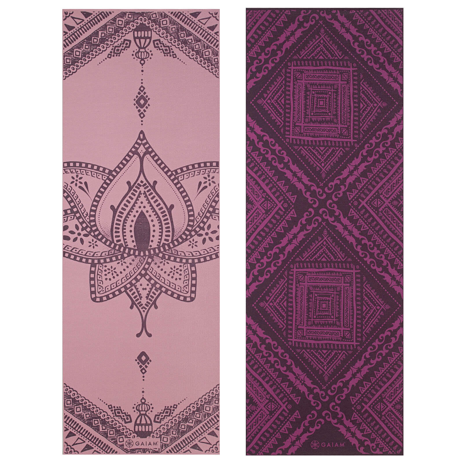 Gaiam Inner Peace Reversible Yoga Mat 6mm 1/6