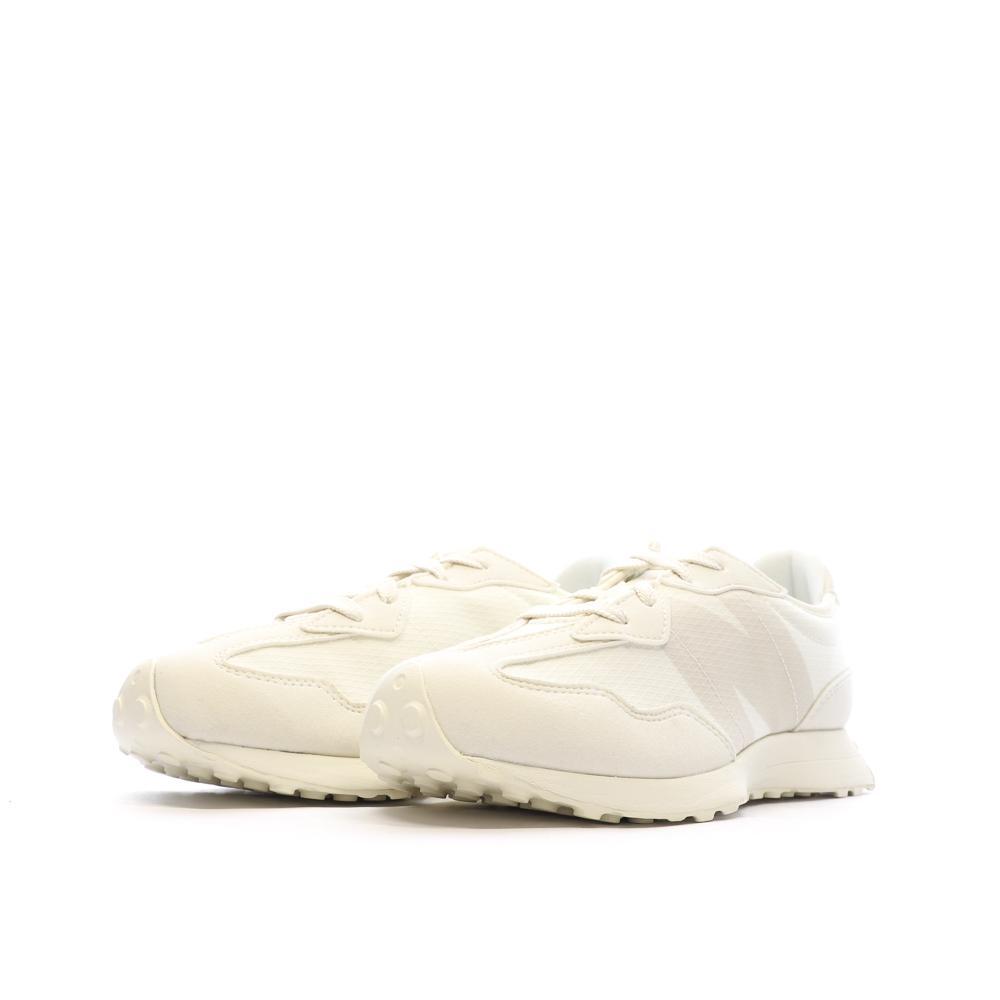 New Balance 327 Baskets Blanches/Beiges Femme GS327MI 6/7