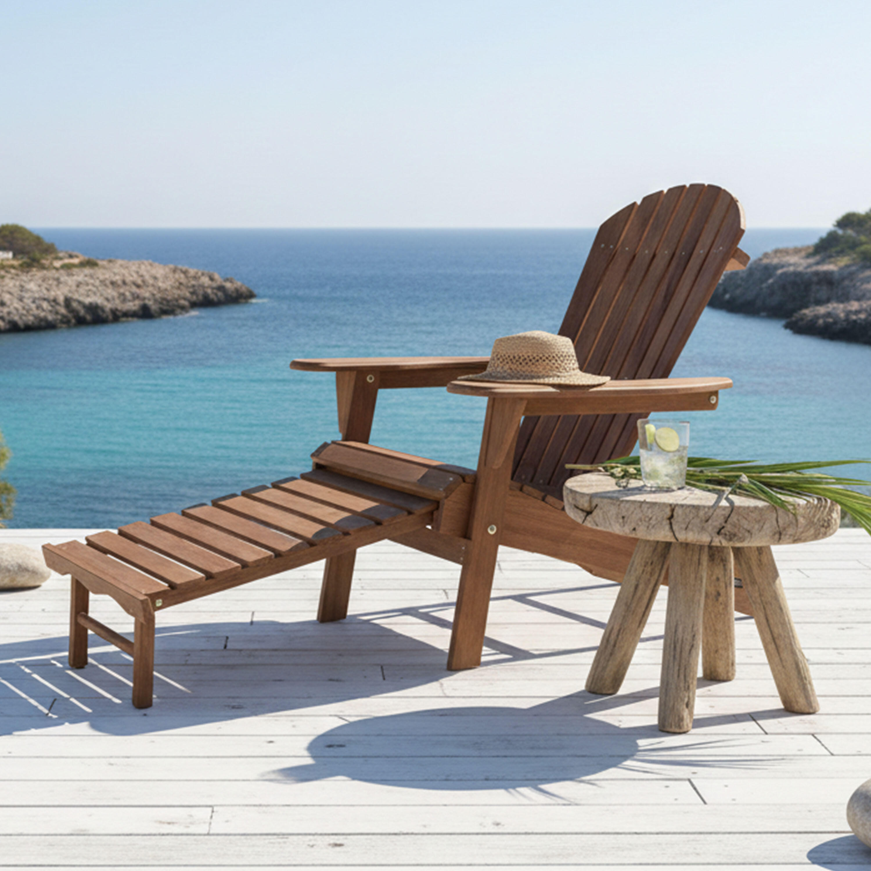 Sedia da campeggio Adirondack, Alexa, legno, marrone 4/7
