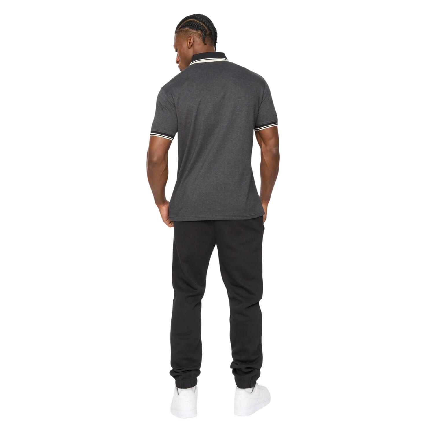 Maglietta Polo Uomo Crosshatch Preece Nero 3/4