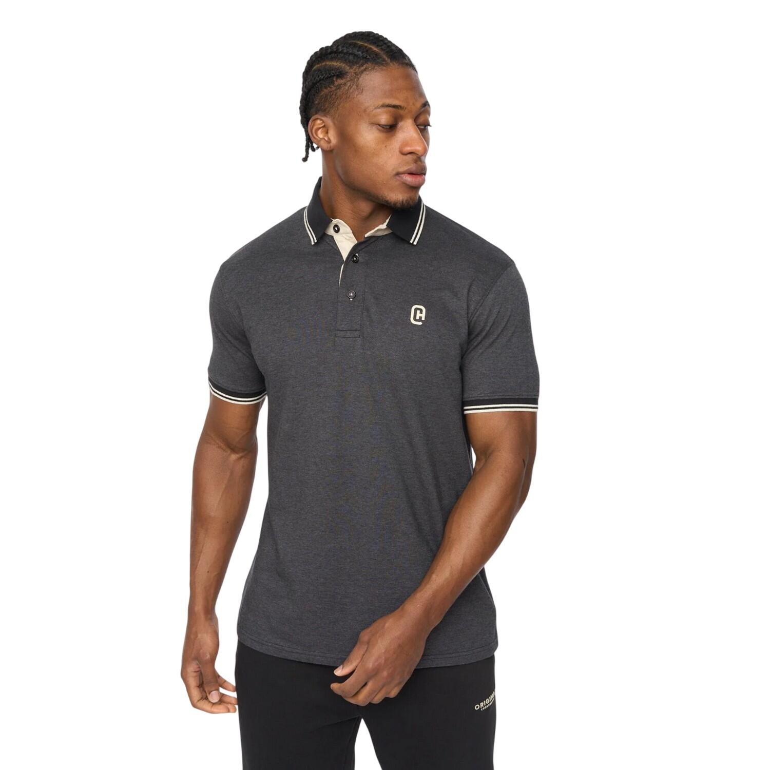 Maglietta Polo Uomo Crosshatch Preece Nero 2/4