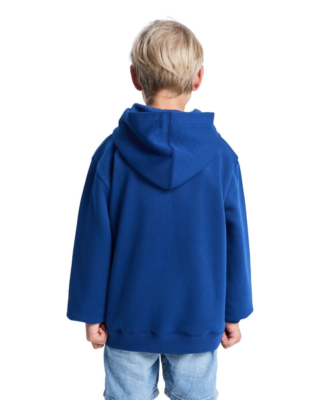 Sudadera con Capucha BURNING SKULL Azul Niño 2/4