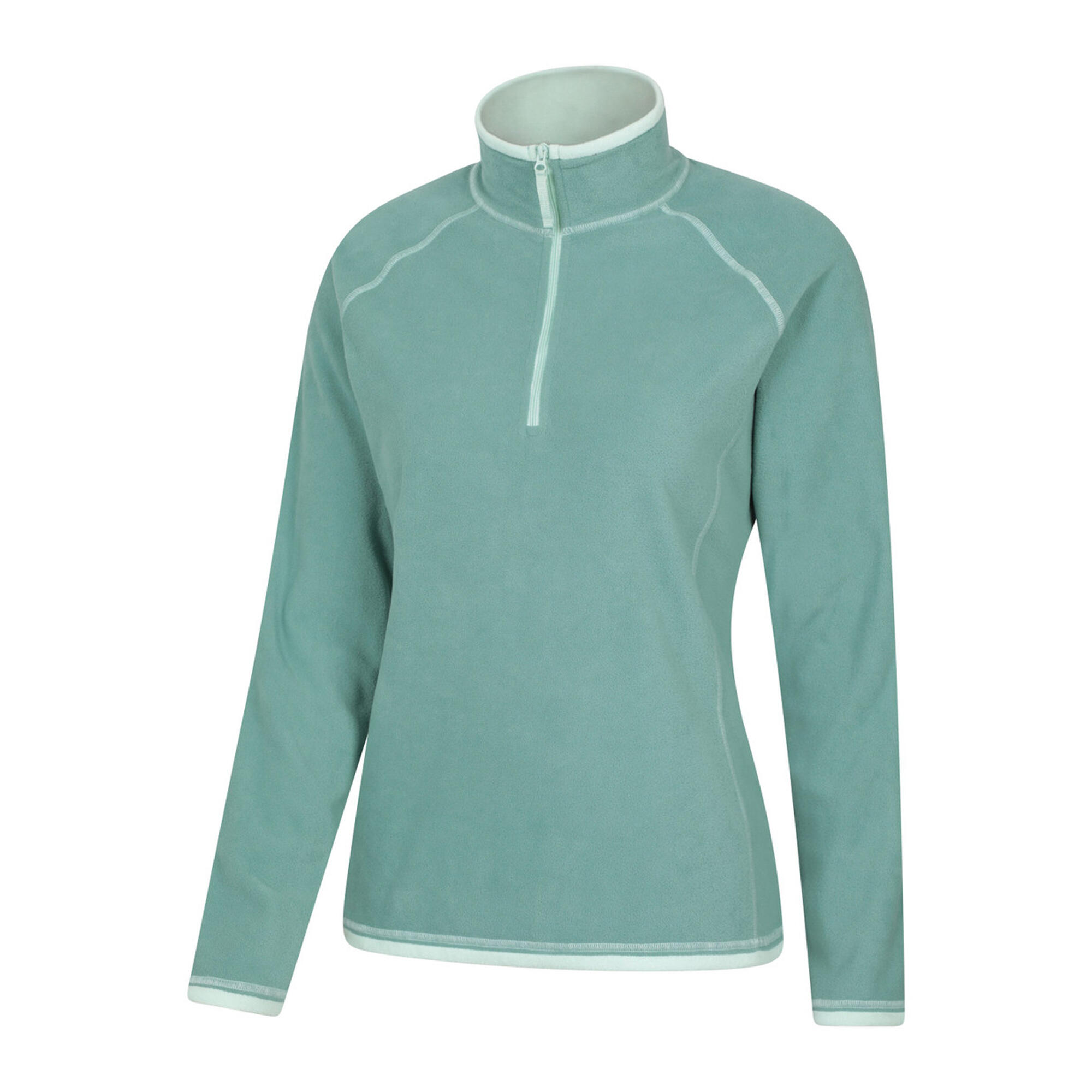 Montana Felpa In Pile Mezza Cerniera Donna Mountain Warehouse Verde Acqua 3/3