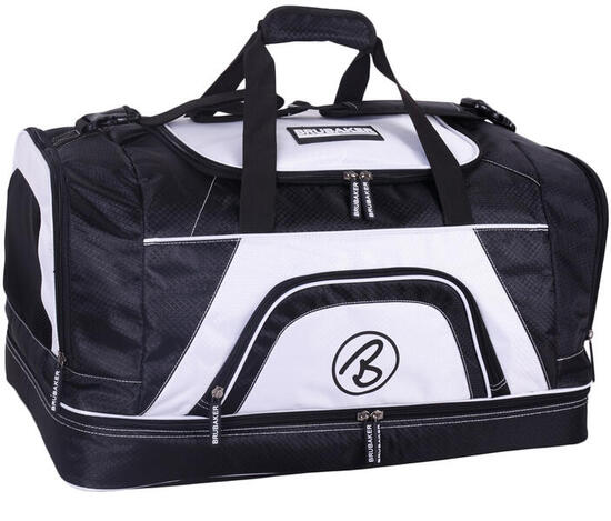 BRUBAKER Big Base - Torba sportowa 90L czarno-biała