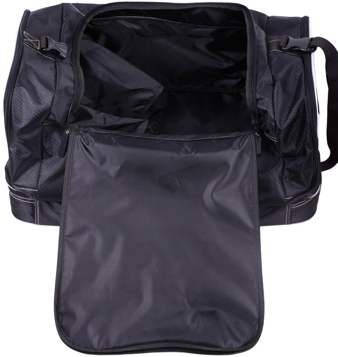 BRUBAKER Medium Base Sporttas 52L Weekendtas Zwart Wit 3/7