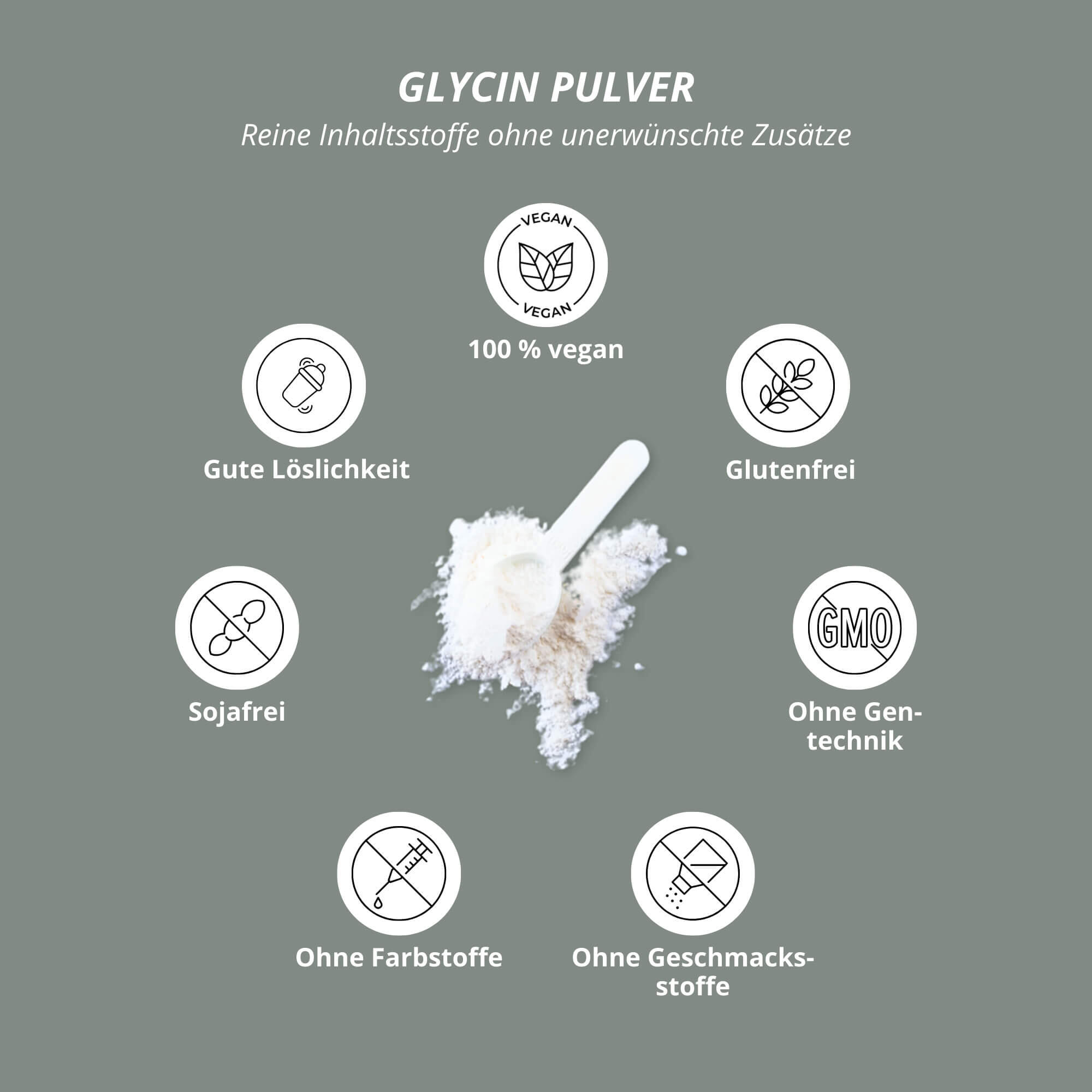 Glycin Pulver 500g 3/5