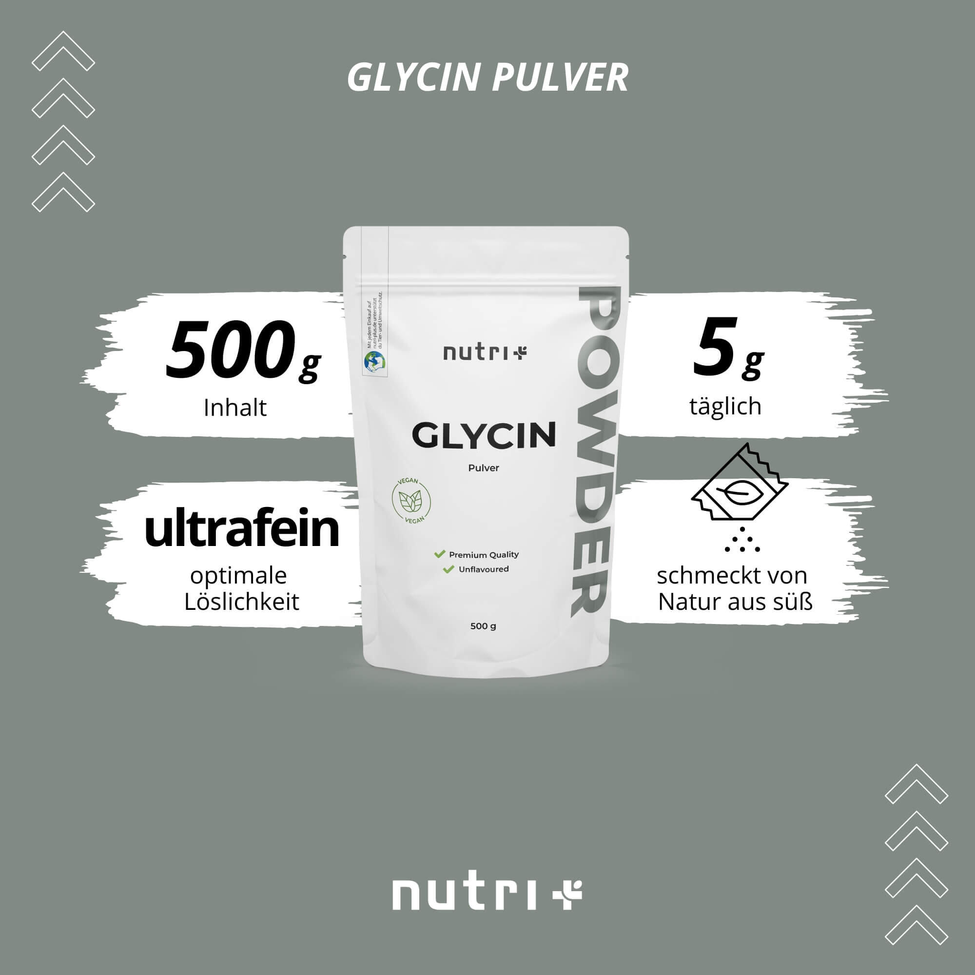 Glycin Pulver 500g 2/5