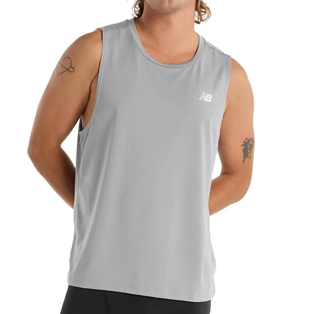 New Balance Men's Grey Sports Vest