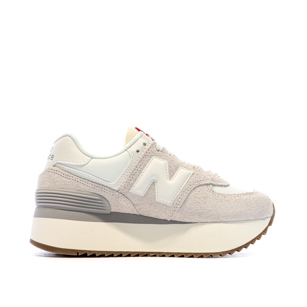 New Balance 574 Beige Wedge Sneakers voor Dames 2/7