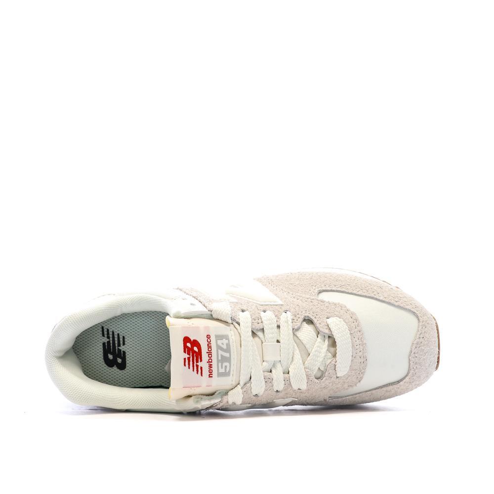 New Balance 574 Beige Wedge Sneakers voor Dames 4/7