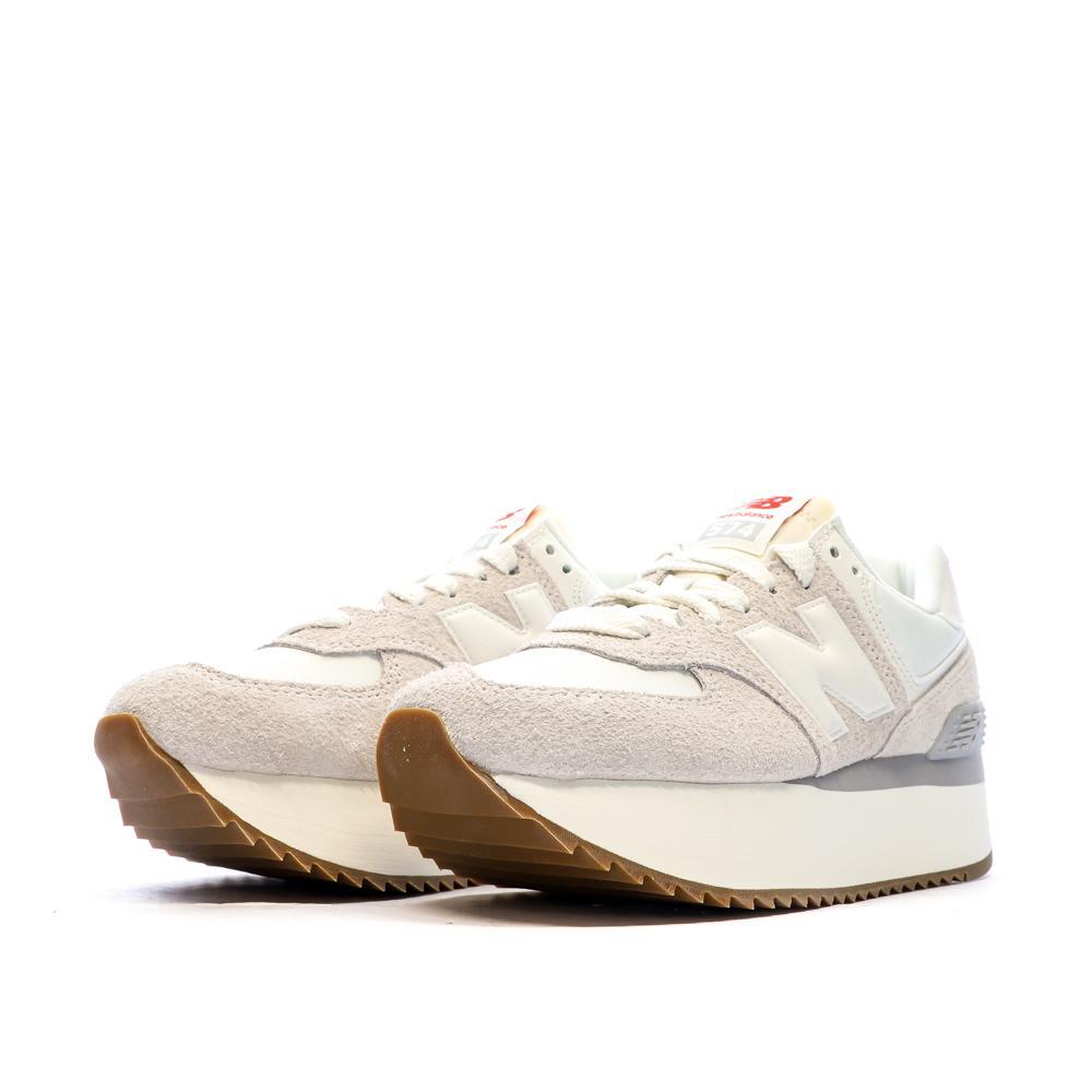 New Balance 574 Beige Wedge Sneakers voor Dames 6/7