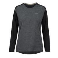 Maillot manches longues femme Flow X - Noir/Gris