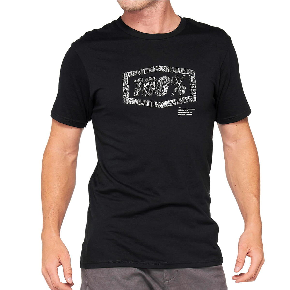 100% Essential - T-Shirt - Black Snake - Schwarz/Weiß
