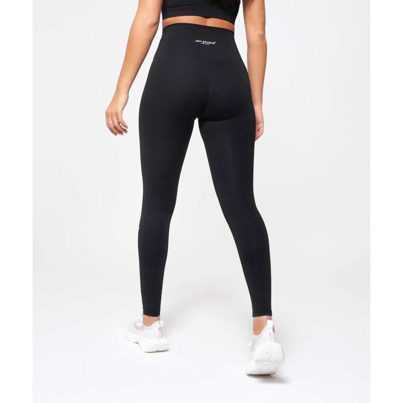 Leggings Vita Alta Donna Fitness Soft Touch - Nero