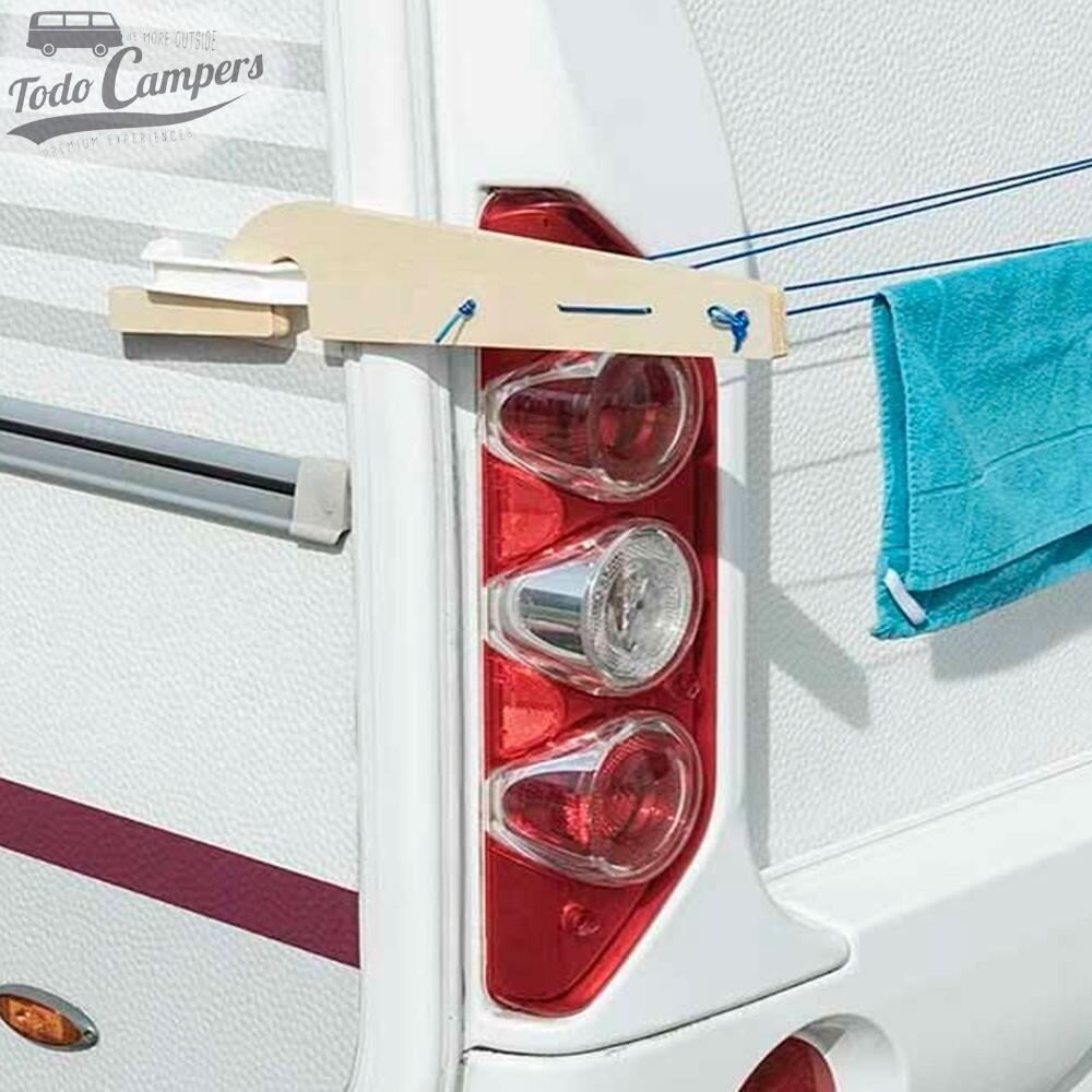 Tendedero de madera para asas de maniobra horizontales de caravanas 5/5