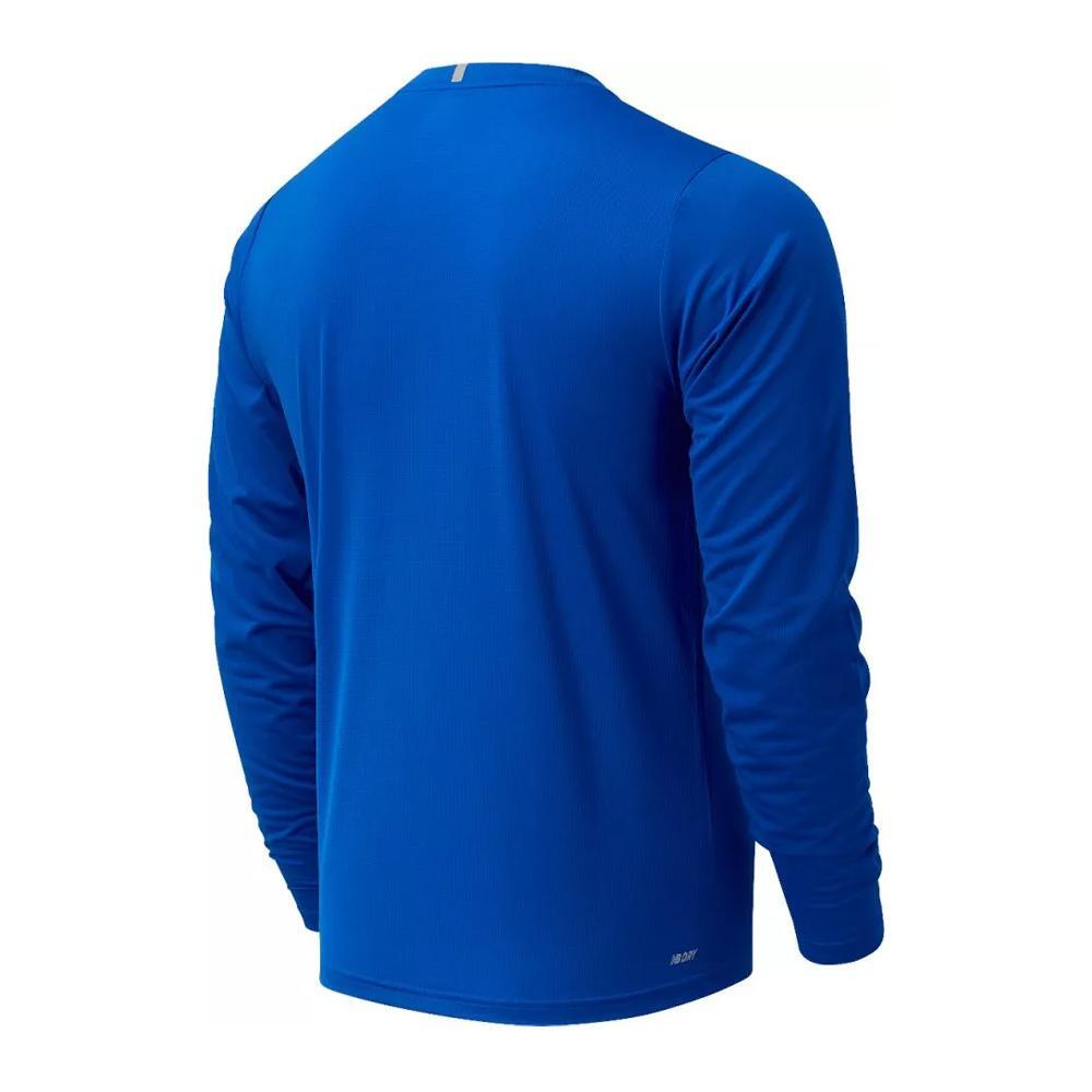 T-Shirt Uomo Maniche Lunghe New Balance Core Run Blu 2/2