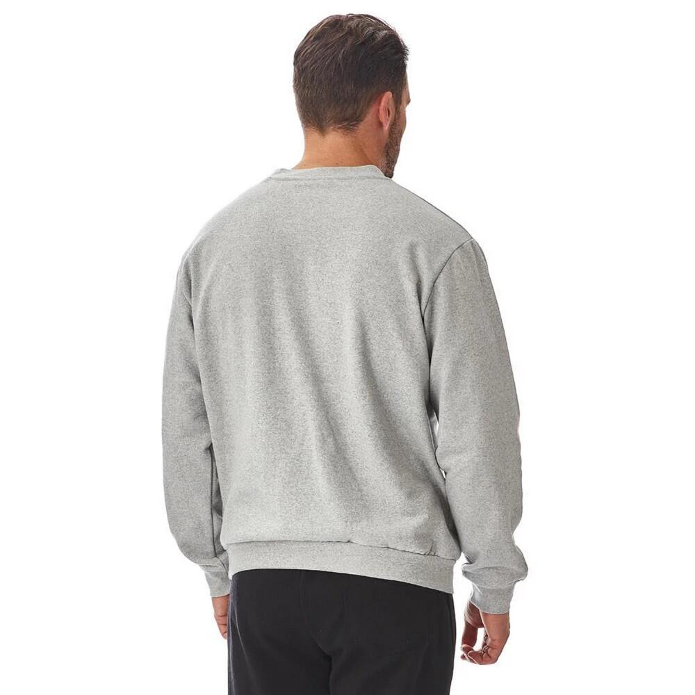 Sweatshirt Rundhalsausschnitt für Herren Hellgrau 4/4