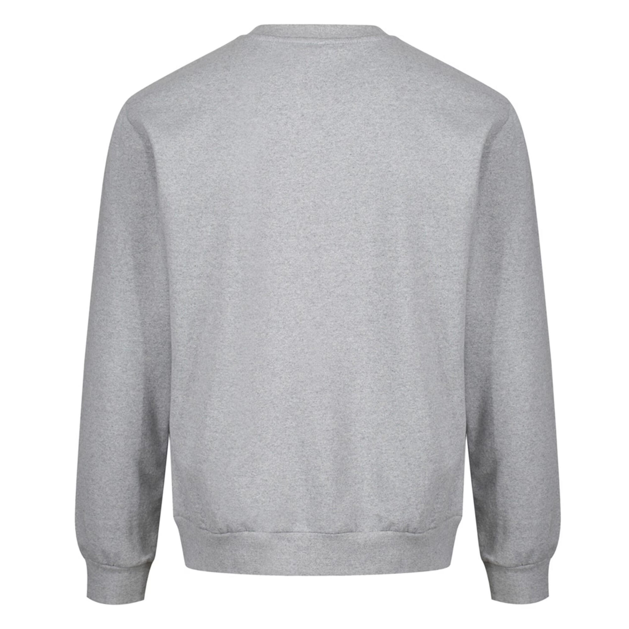 Sweatshirt Rundhalsausschnitt für Herren Hellgrau 3/4
