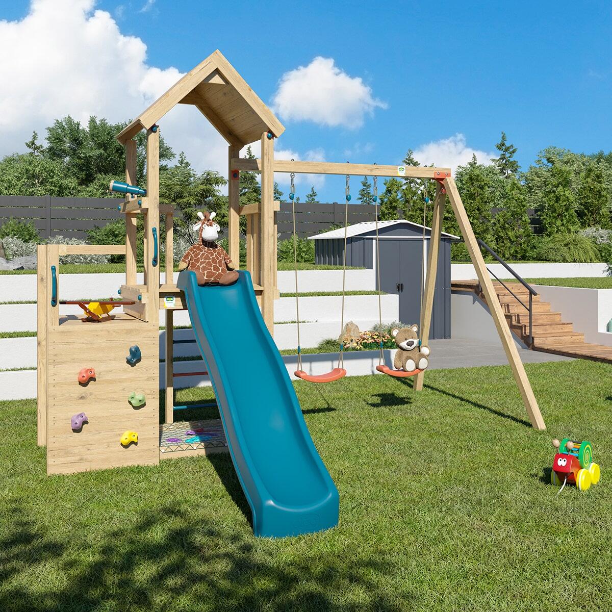 Aire de jeux en bois ULTRA XPLORER TRIGANO 2- 8 enfants 6/6