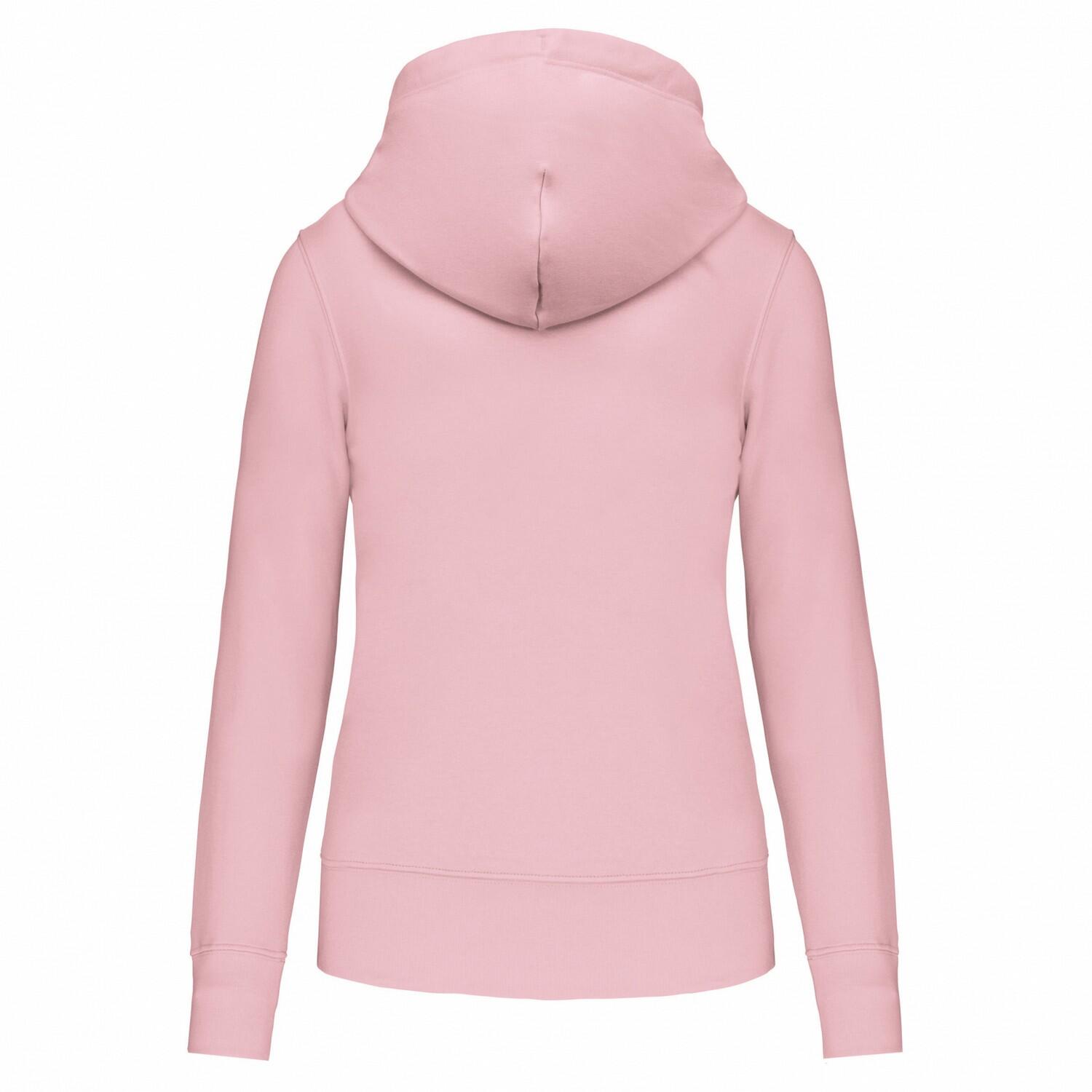 Kapuzenpullover für Damen Blassrosa 2/3