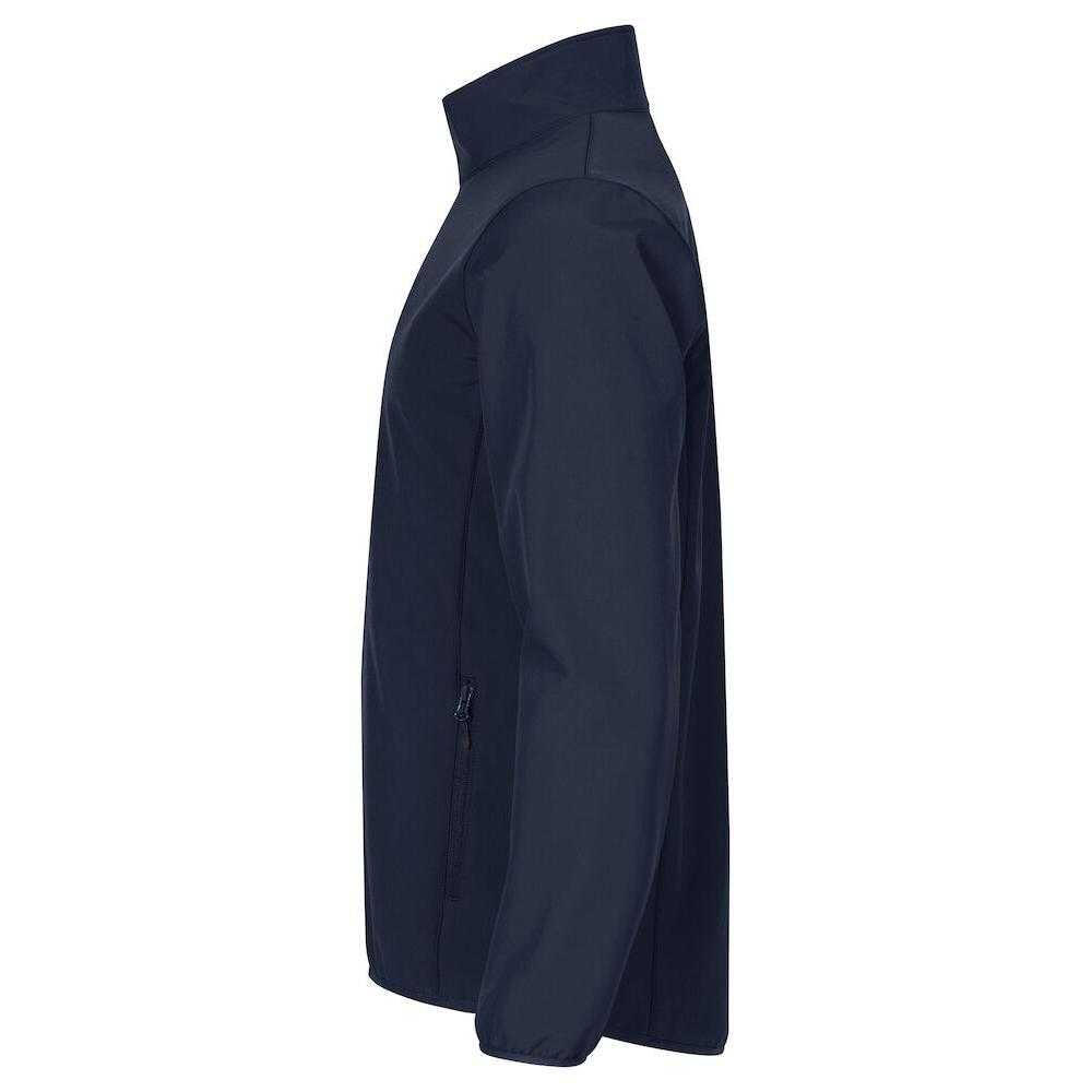 Mens Classic Soft Shell Jacket (Dark Navy) 3/4