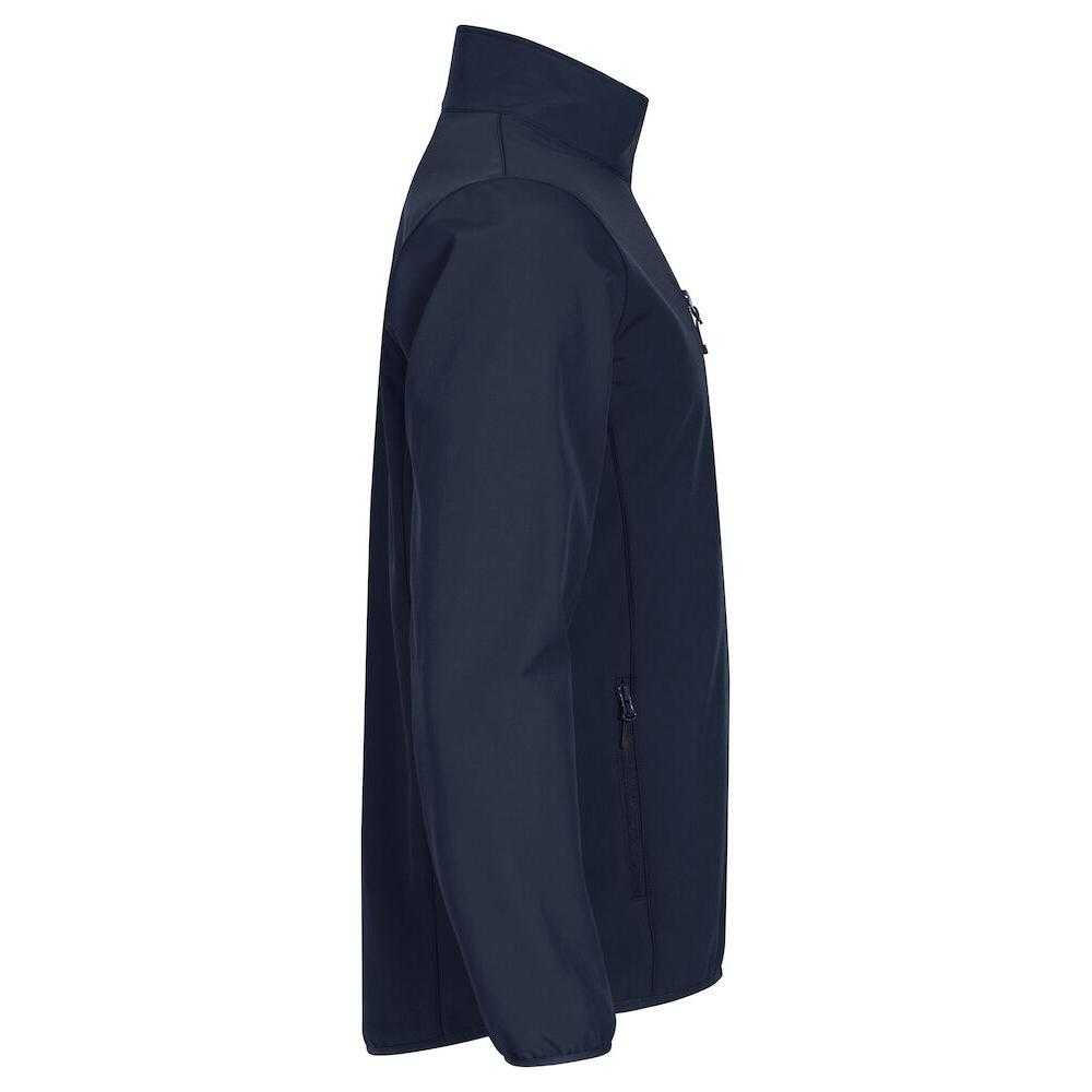 Mens Classic Soft Shell Jacket (Dark Navy) 4/4