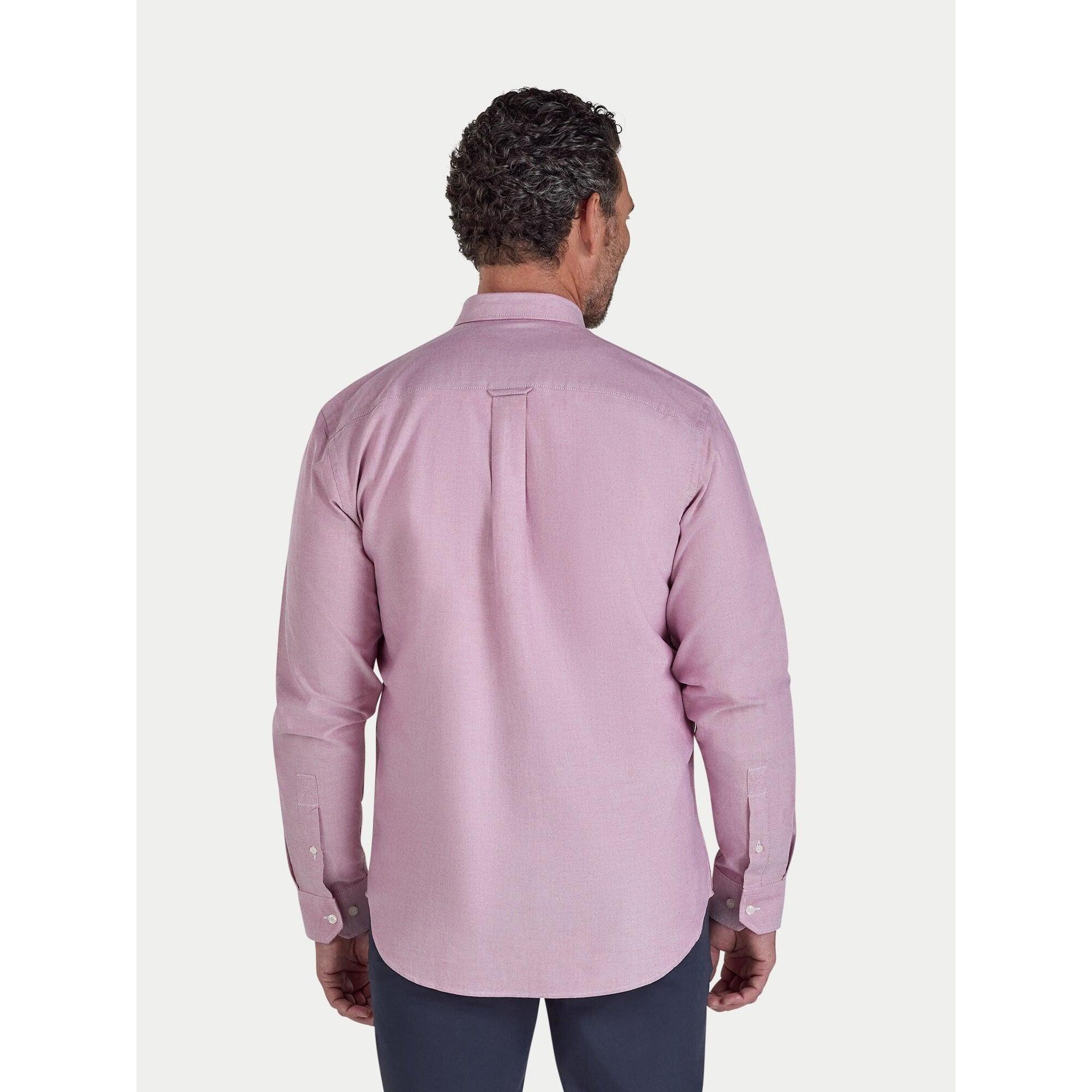 "Classic" Hemd für Langärmlig Herren Tiefes Rot 2/4