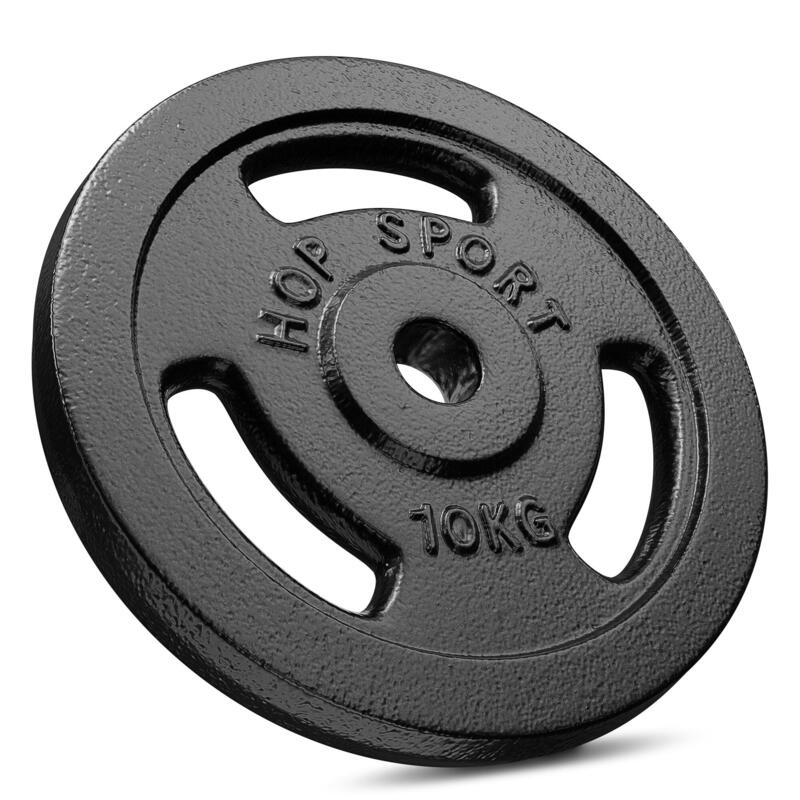 Zestaw obciążeń żeliwnych Hop-Sport 30kg (2x10 2x5)