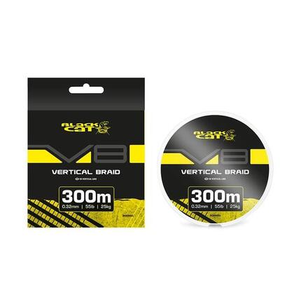 Tresse Black Cat V8 Vertical Braid 300m, 25 kg, 0,32 mm