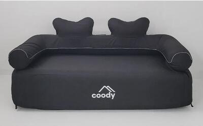 Coody opblaasbare bank double zwart