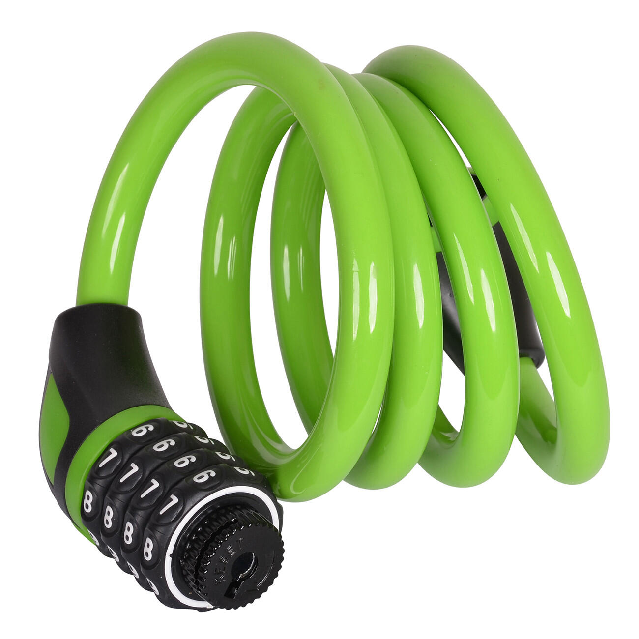 Zapięcie rowerowe na szyfr CYPHER R24, 12x1200mm, zielone 4/5