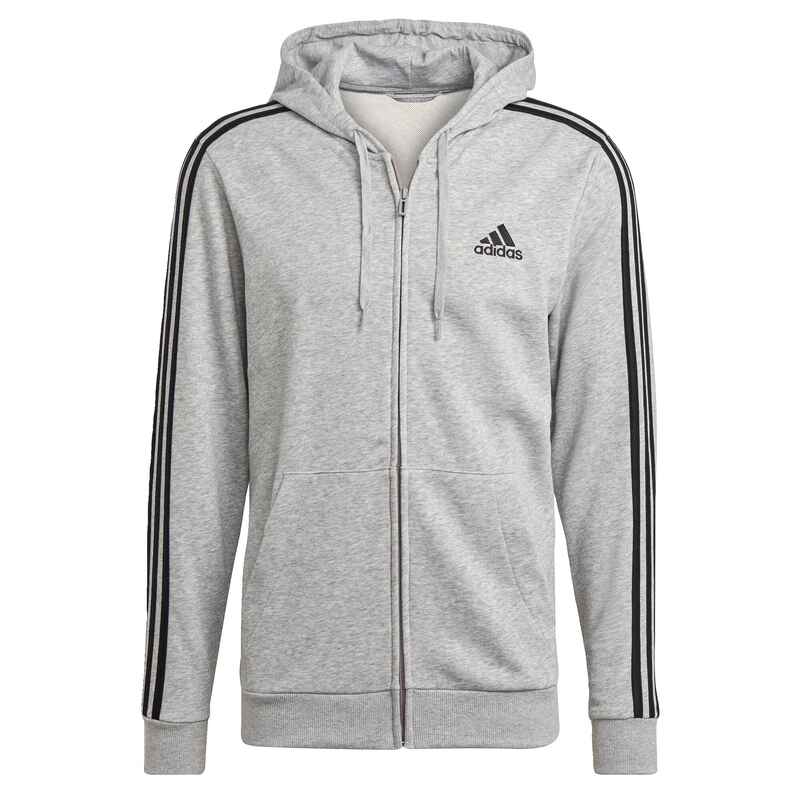 Essentials French Terry 3-Streifen Kapuzenjacke