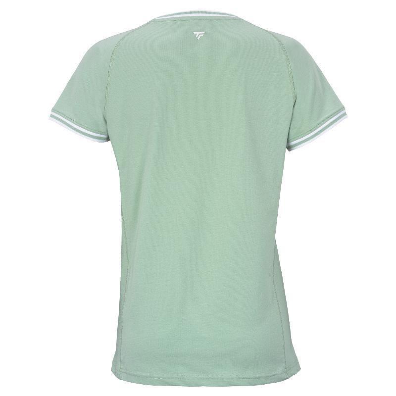 Camiseta Tecnifibre Team Stretch Verde Mujer 2/5
