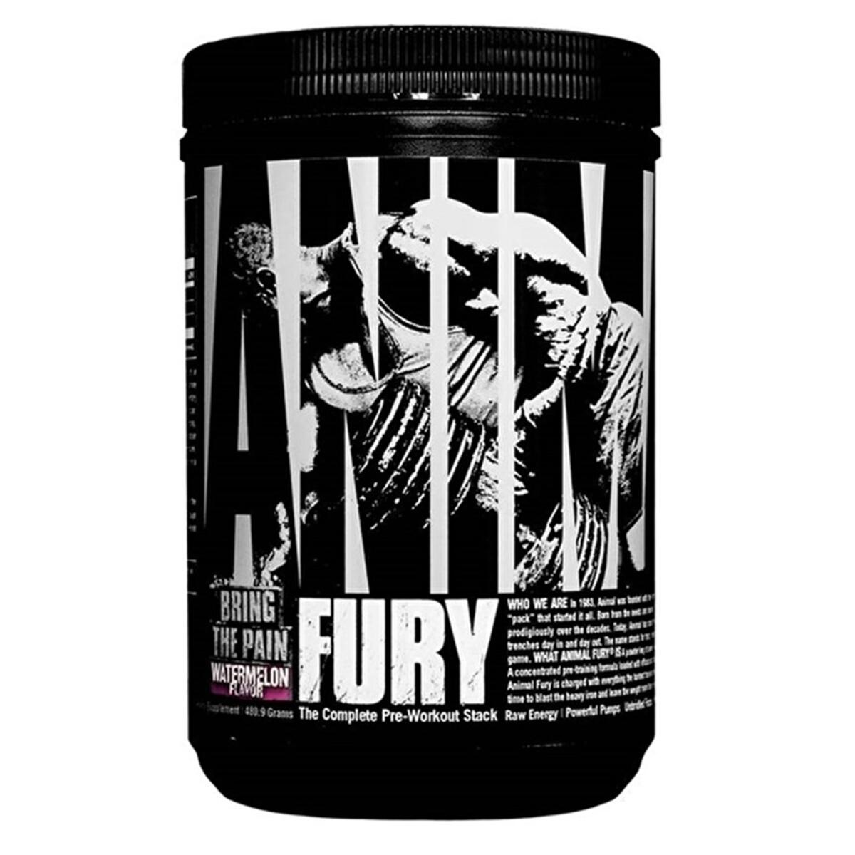 Universal - Universal Nutrition Animal Fury (30 Serv) Blue Raspberry - Pré-entraînement - Pre-workout - 480 G - Decathlon