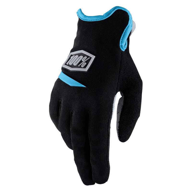 Gants de course 100% Ridecamp - jaune fluo