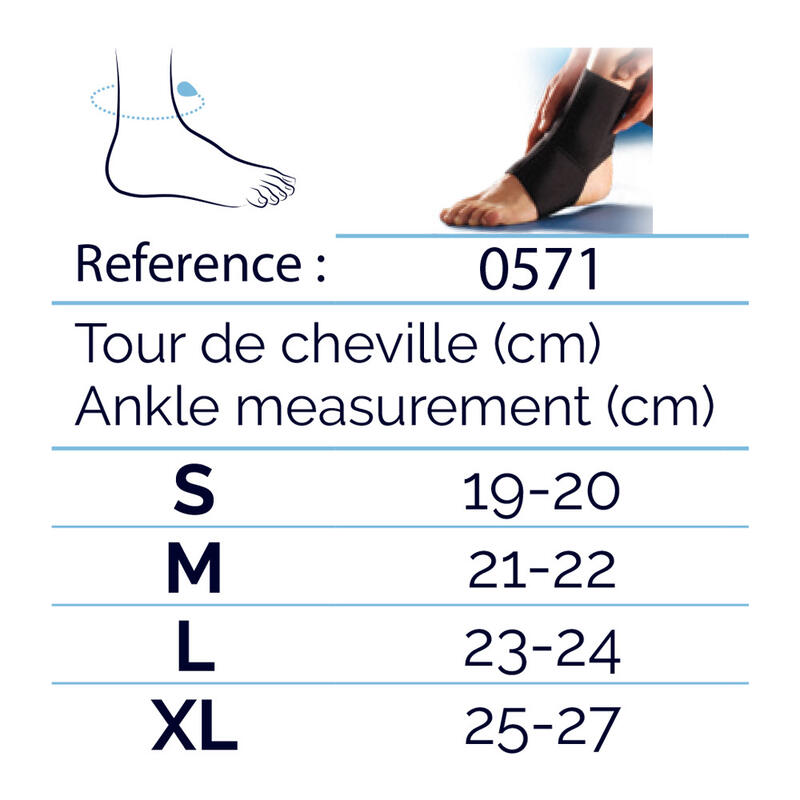 Attelle de cheville en néoprène Thuasne Sport