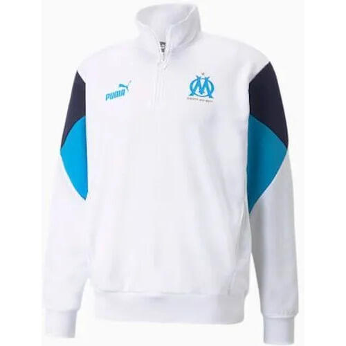 Sweat de football à capuche à fermeture zippée intégrale OM 2021/22