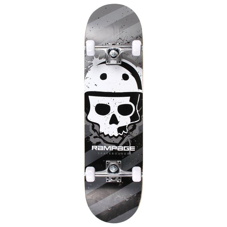 RAMPAGE Rampage Bonehead Complete Skateboard Black 8"