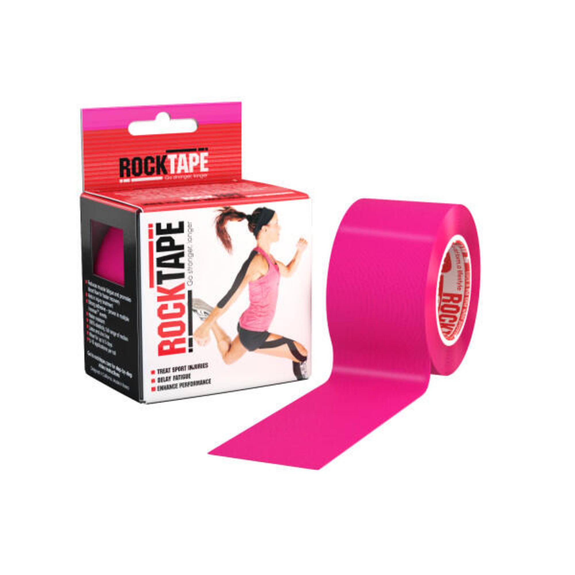 Rocktape - Bande De Kinésiologie Rocktape - Rx (5cm X 5m) - Rouge - Bande De Kinésiologie - Rose - 5 M - Decathlon