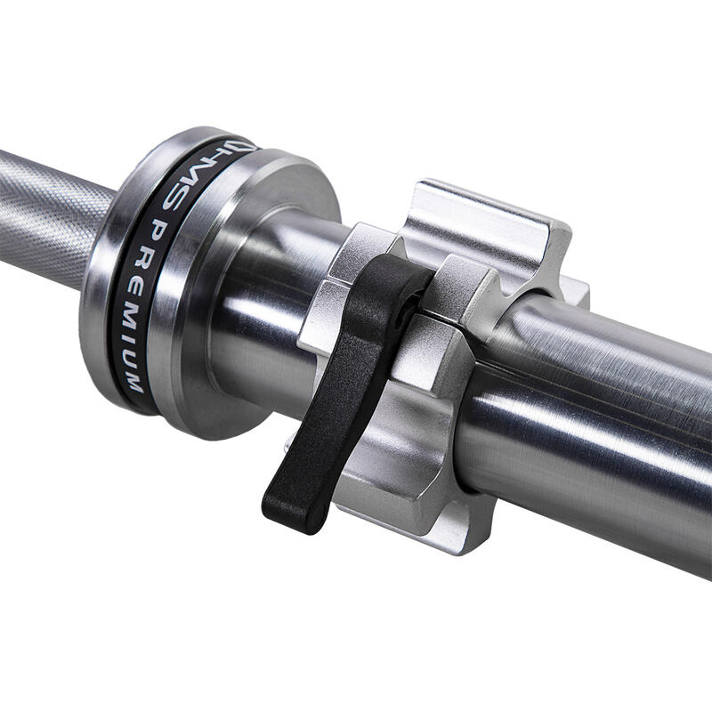 Bară olimpică 2200 mm GO901 + LOCK JAW ZG1500 SILVER HMS PREMIUM
