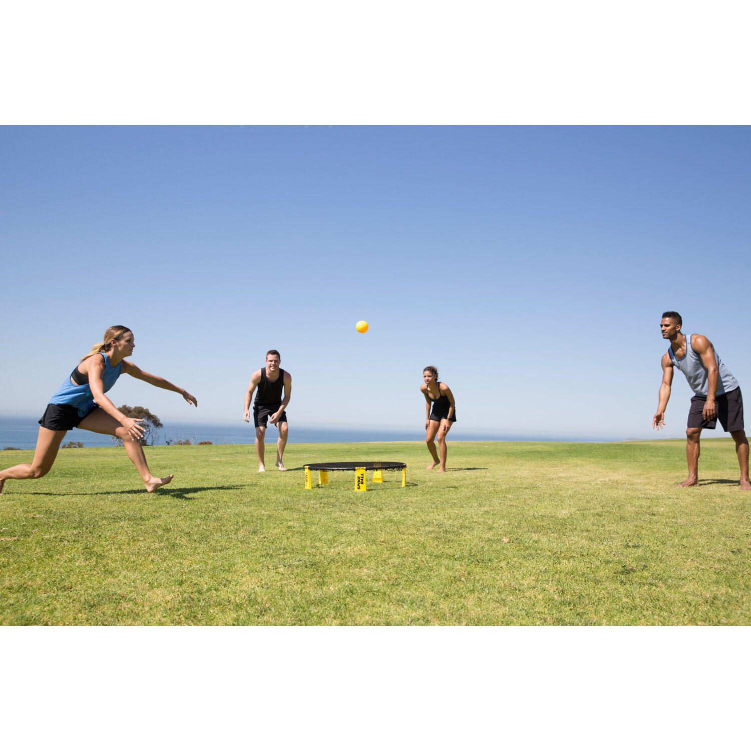 Spikeball Roundnet Set Standaard Zwart Geel 4/6