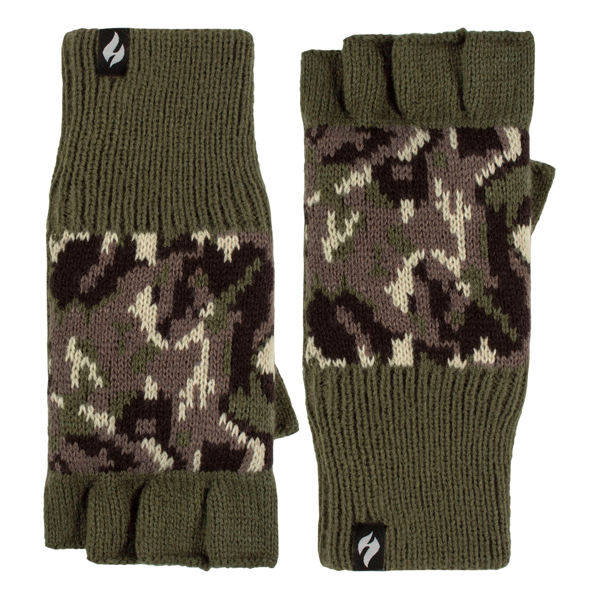 Heat Holders - Guanti lunghi con pompon per uomo per l'inverno 3/6