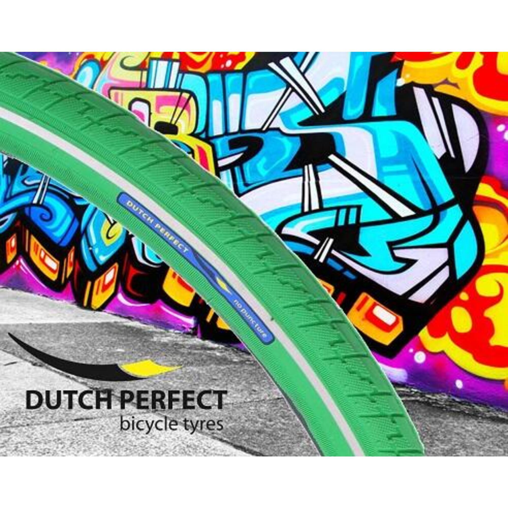 DUTCH PERFECT Pneumatico DutchPerfect 28 x 1,40 anti-foratura verde.