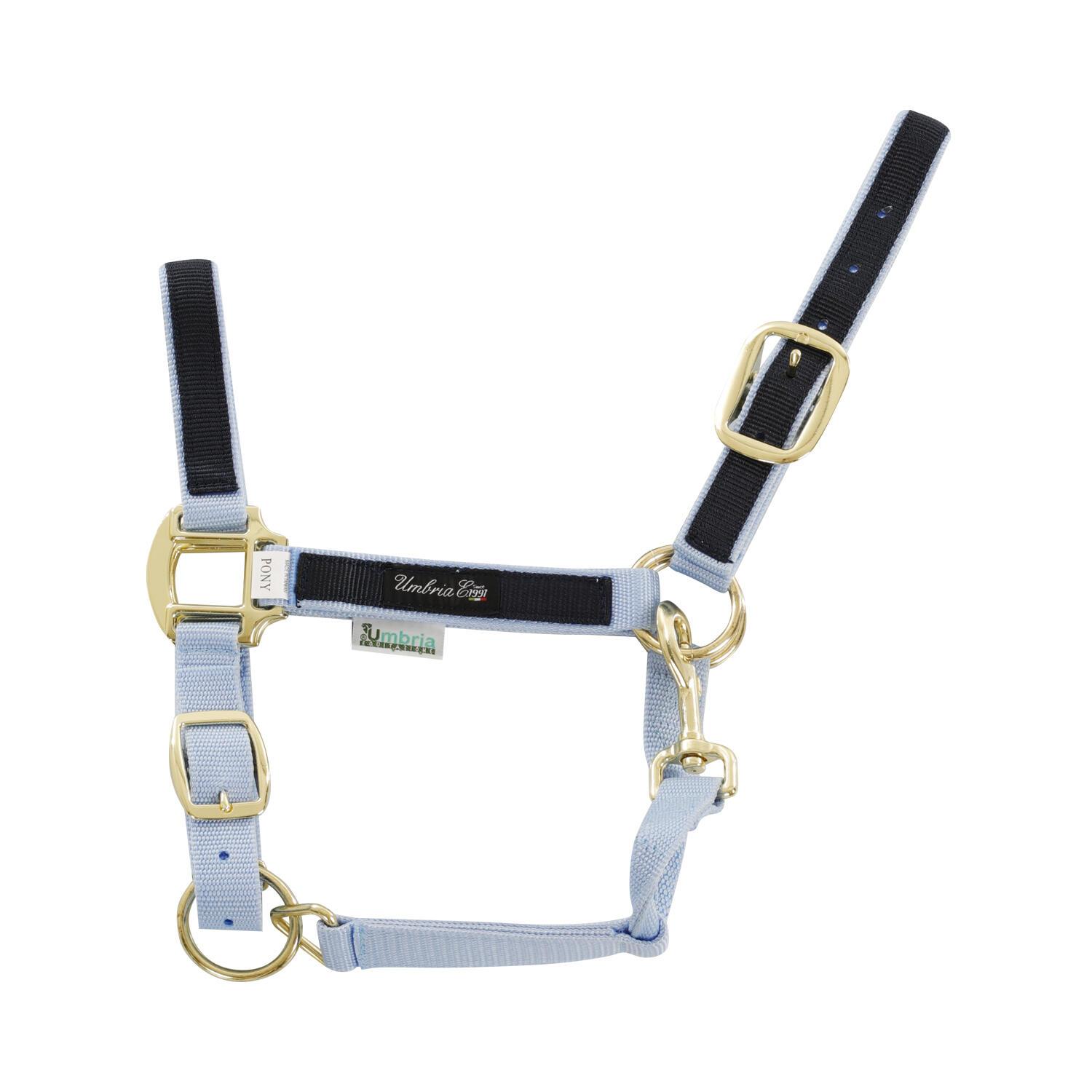 UMBRIA EQUITAZIONE Nylon halter met gekleurde insert